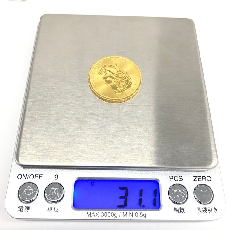 K24IG カナダ メイプルリーフ金貨 1oz 総重量31.1ｇ【CCAI6022】の画像7