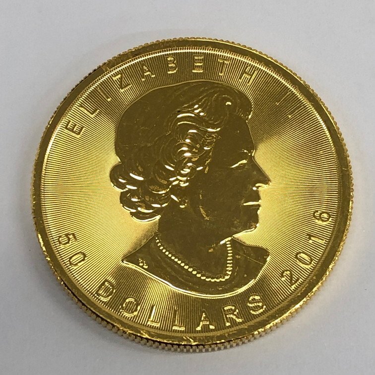 K24IG カナダ メイプルリーフ金貨 1oz 総重量31.1ｇ【CCAI6022】の画像2