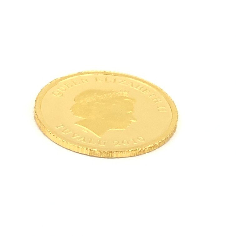 K24 ツバル ホース金貨 1/25oz 3ドル 2016 総重量1.2g【CDAB7052】の画像7