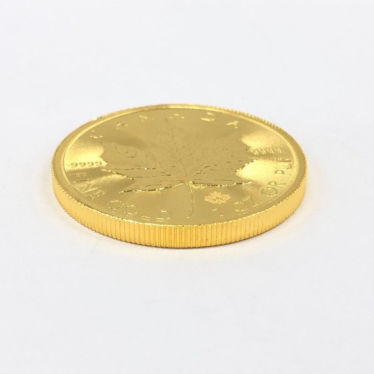 K24IG カナダ メイプルリーフ金貨 1oz 2023 総重量31.1g【CDAH6046】の画像3