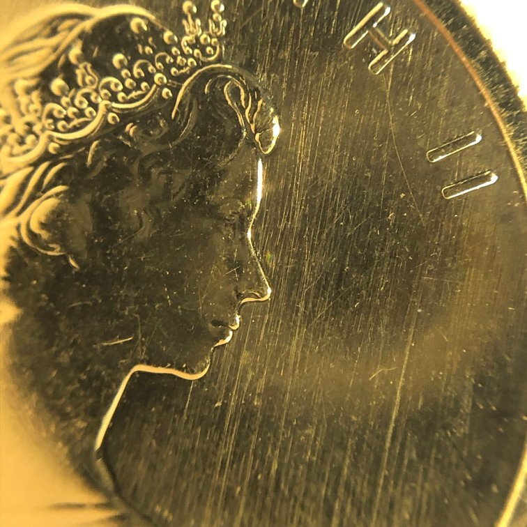 K24IG カナダ メイプルリーフ金貨 1/10oz 1988 総重量3.1g【CDAC6024】の画像6