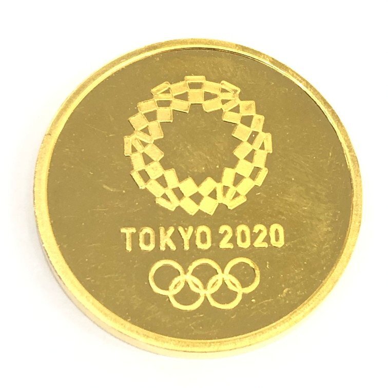 K24 純金メダル 999.9刻印 TOKYO 2020 重量20.0g【CDAC7015】の画像1