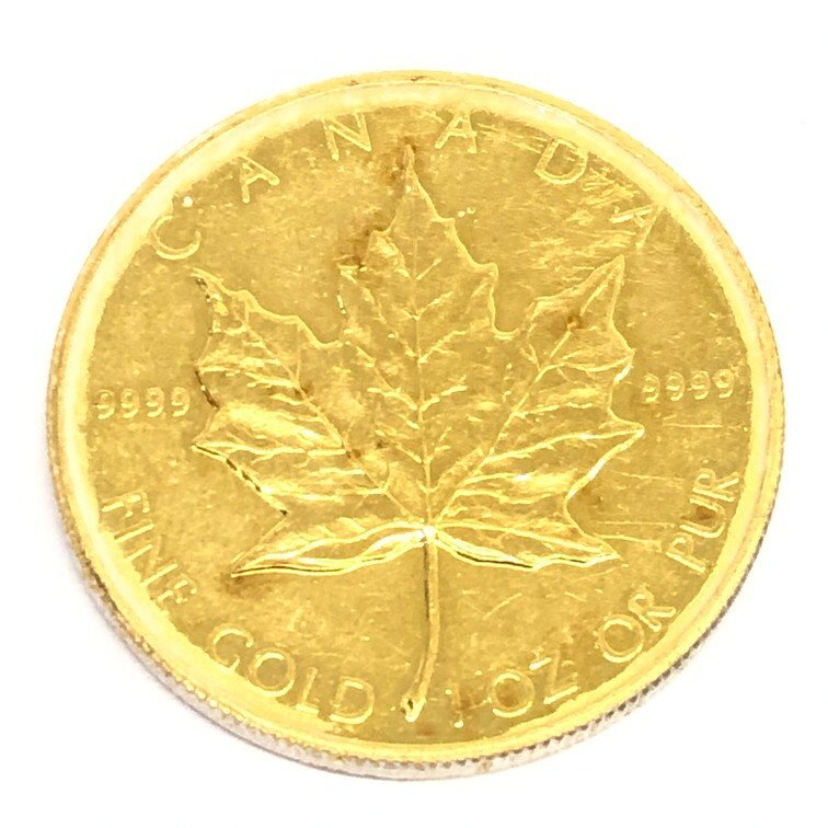 K24 金貨幣 カナダ メイプルリーフ金貨 50ドル 20ドル 2点おまとめ 総重量46.7g【CDAC7025】の画像2
