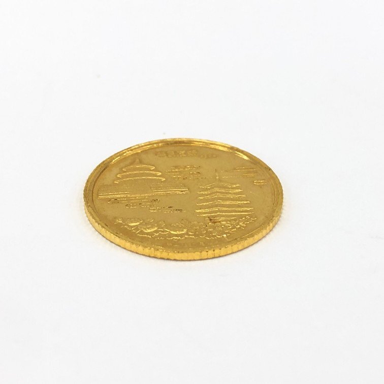 K24IG 中国 パンダ金貨 1/10oz 日中友好 1989 総重量3.1g【CDAC6011】の画像3