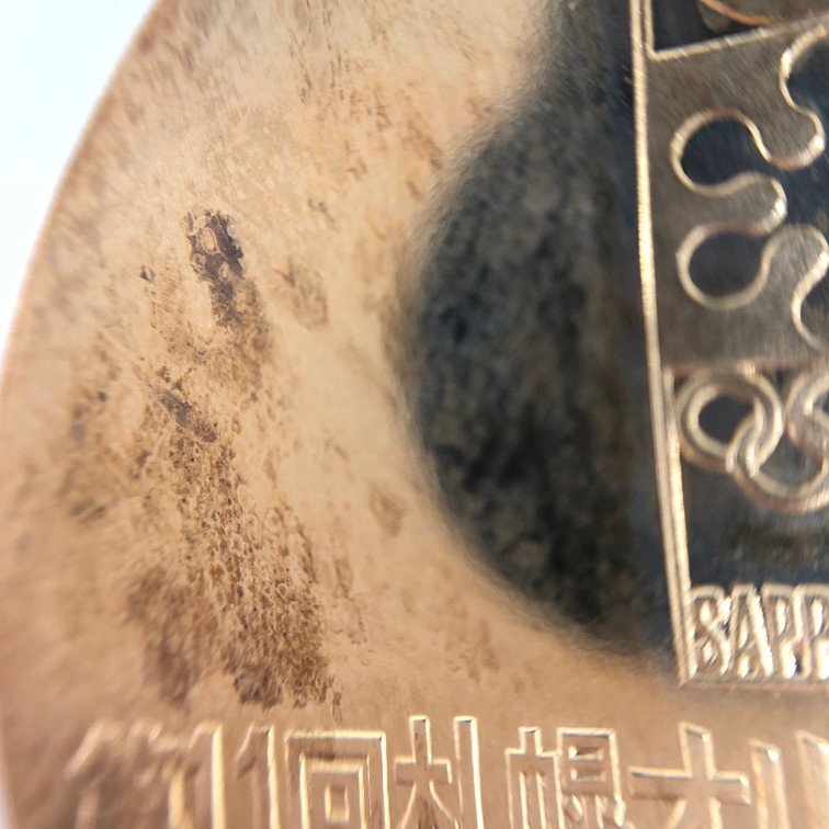 K18 札幌オリンピック冬季大会記念 金メダル 750刻印 総重量26.8g【CDAH6044】の画像5