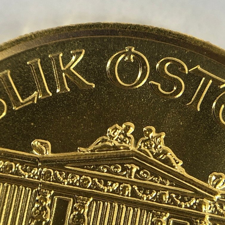 K24 金貨幣 3点おまとめ オーストリア・フィルハーモニー金貨 カナダ・メイプルリーフ金貨 総重量5.1g【CDAC7022】の画像8