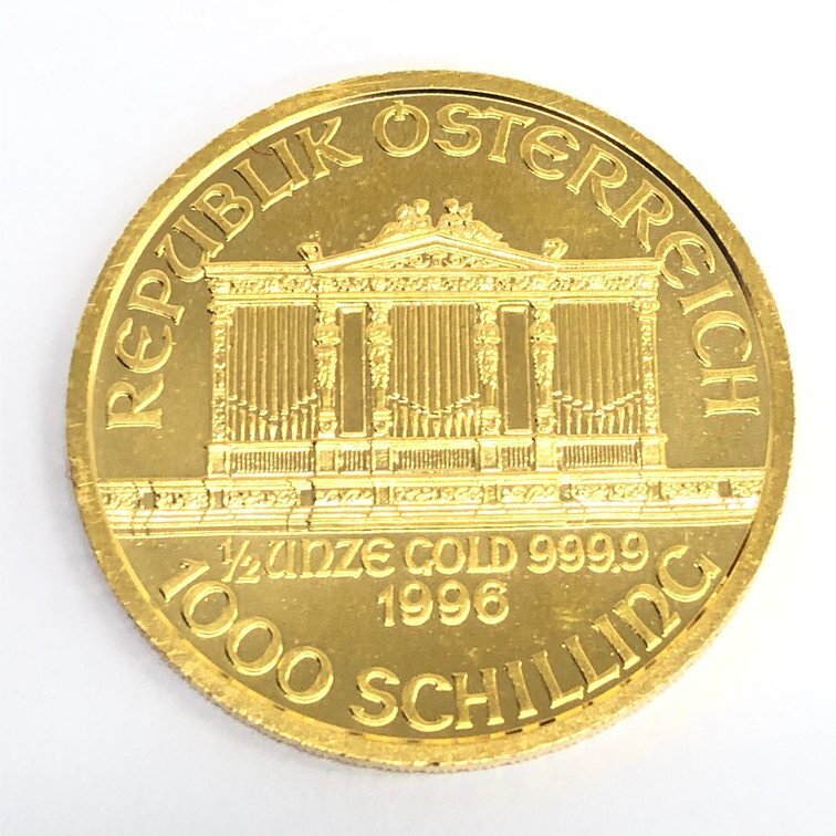K24 金貨幣 オーストリア フィルハーモニー金貨 1000シリング 2点おまとめ 総重量31.0g【CDAC7004】の画像3