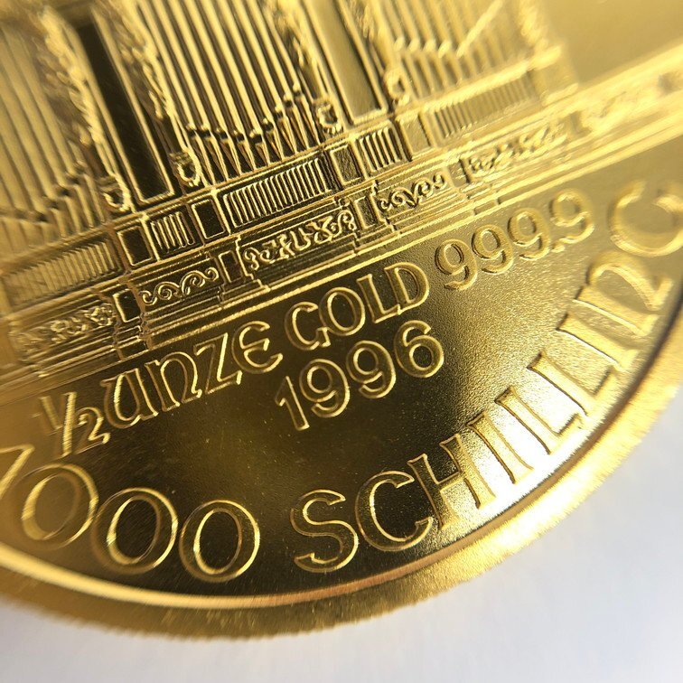K24 金貨幣 オーストリア フィルハーモニー金貨 1000シリング 2点おまとめ 総重量31.0g【CDAC7004】の画像6