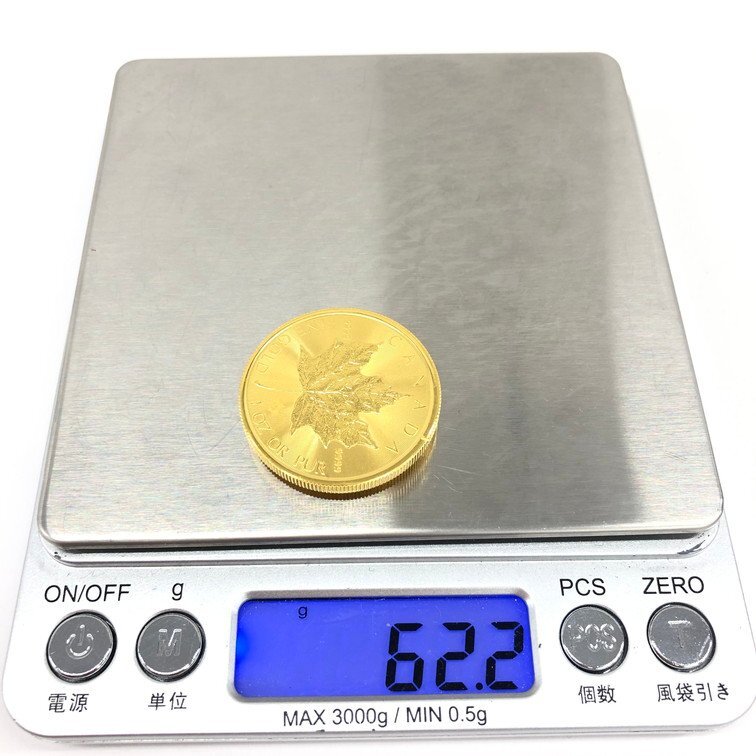 K24IG カナダ メイプルリーフ金貨 1oz 2023 2枚まとめ 総重量62.2g【CDAC6021】の画像10