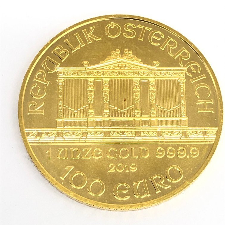 K24 金貨幣 オーストリア フィルハーモニー金貨 100ユーロ 重量31.1g【CDAC7023】の画像2