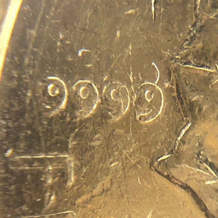 K24IG カナダ メイプルリーフ金貨 1/4oz 1986 総重量7.8g【CDAB9073】の画像3