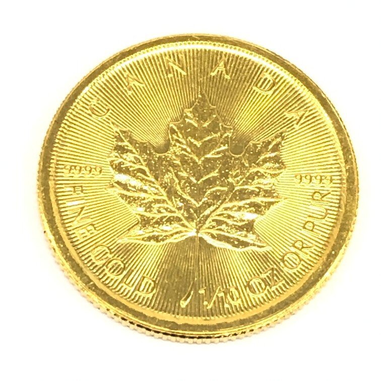 K24IG カナダ メイプルリーフ金貨 1/10oz 2023 総重量3.1g【CDAB7009】の画像1