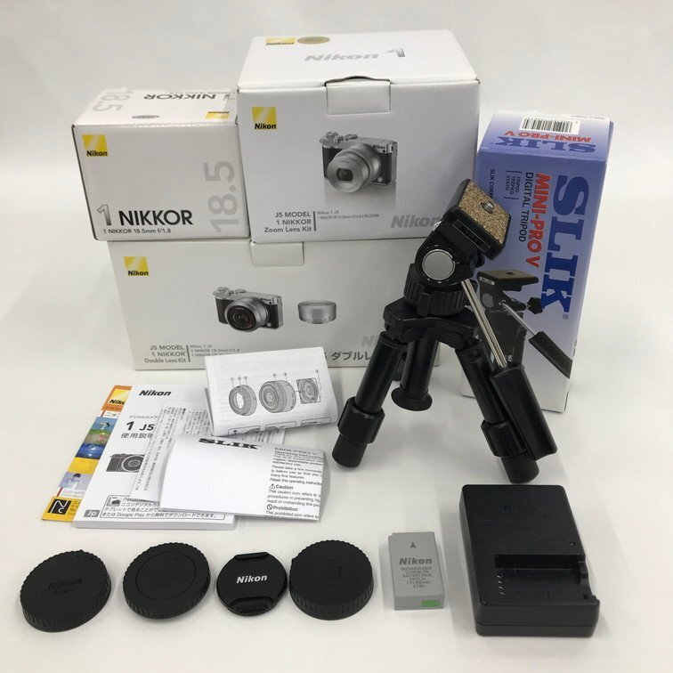 Nikon ニコン Nikon 1 J5 + 1 NIKKOR 18.5/1.8 + 1 NIKKOR 10-30/3.5-5.6 VR 通電確認済み【CDAI2022】の画像10