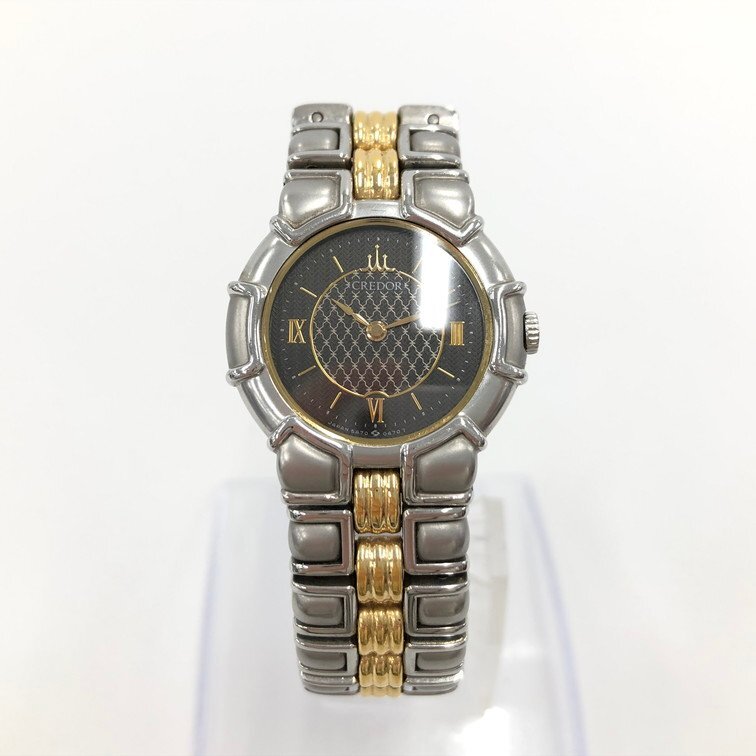 SEIKO セイコー CREDOR クレドール エントラータ コンビ 腕時計 5A70-0160 774045 稼動【CDAL3032】_画像2