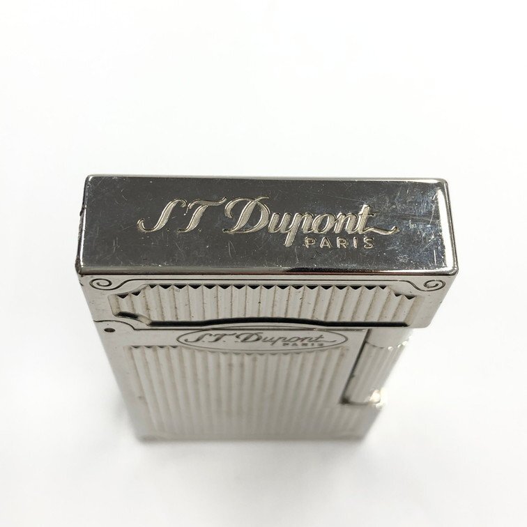 S.T.Dupont デュポン ライター 1AUALOO ライン1L シルバーカラー 箱付き【CDAL9034】_画像3