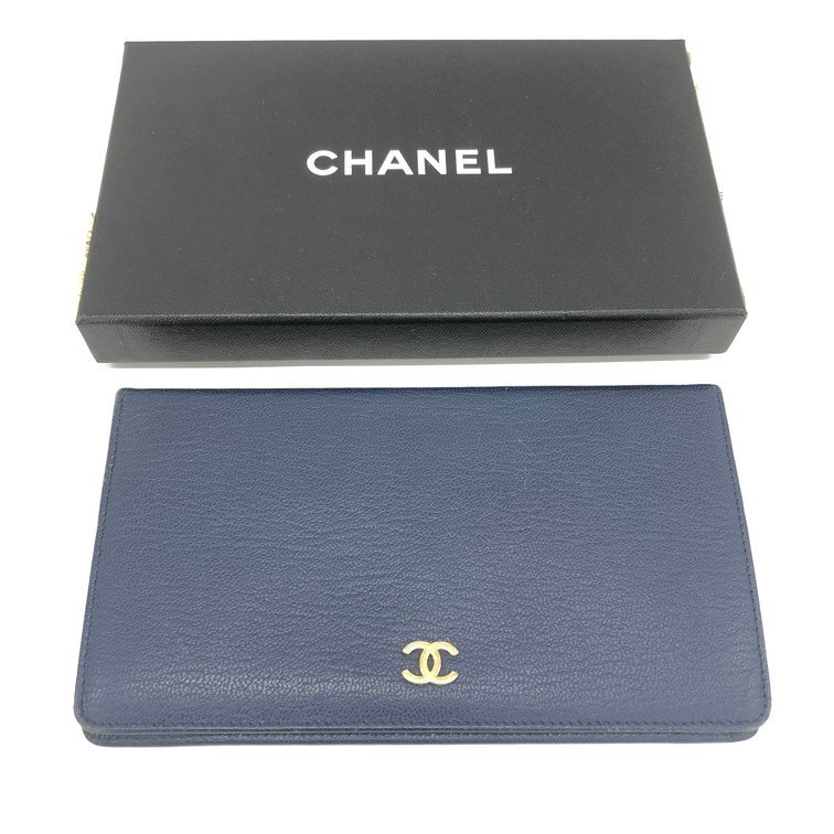 CHANEL シャネル 5507 ネイビー 長財布【CDAN7017】_画像10