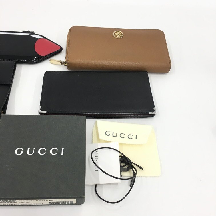 CHANEL / Cartier / GUCCI / TORY BURCH 財布 手帳カバー ケース ネックレス 6点まとめ【CDAN4042】の画像3