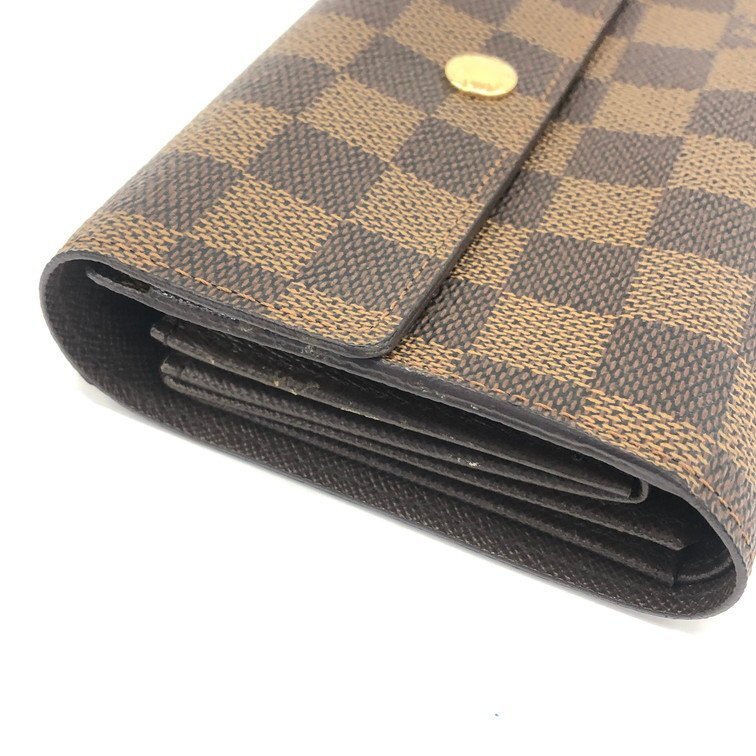 LOUIS VUITTON ルイ・ヴィトン ダミエ ポルトフォイユアレクサンドラ N63067 CA1019【CDAN7023】の画像3