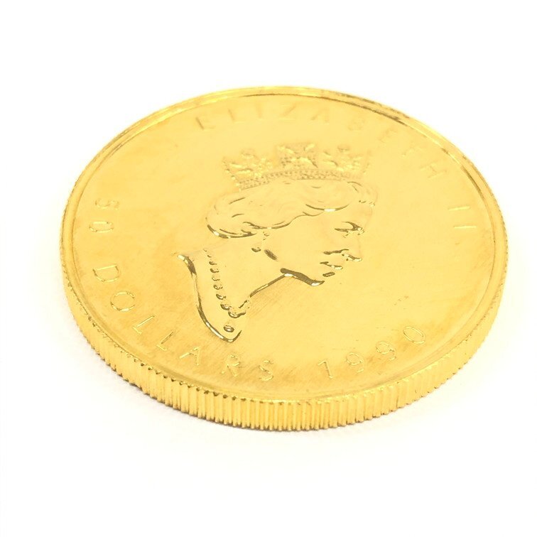 K24IG カナダ メイプルリーフ金貨 1oz 1990 総重量31.1g【CDAL7091】の画像8