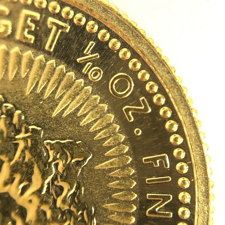 K24IG オーストラリア ナゲット金貨 1/10oz 総重量3.1ｇ【CDAL6042】の画像4