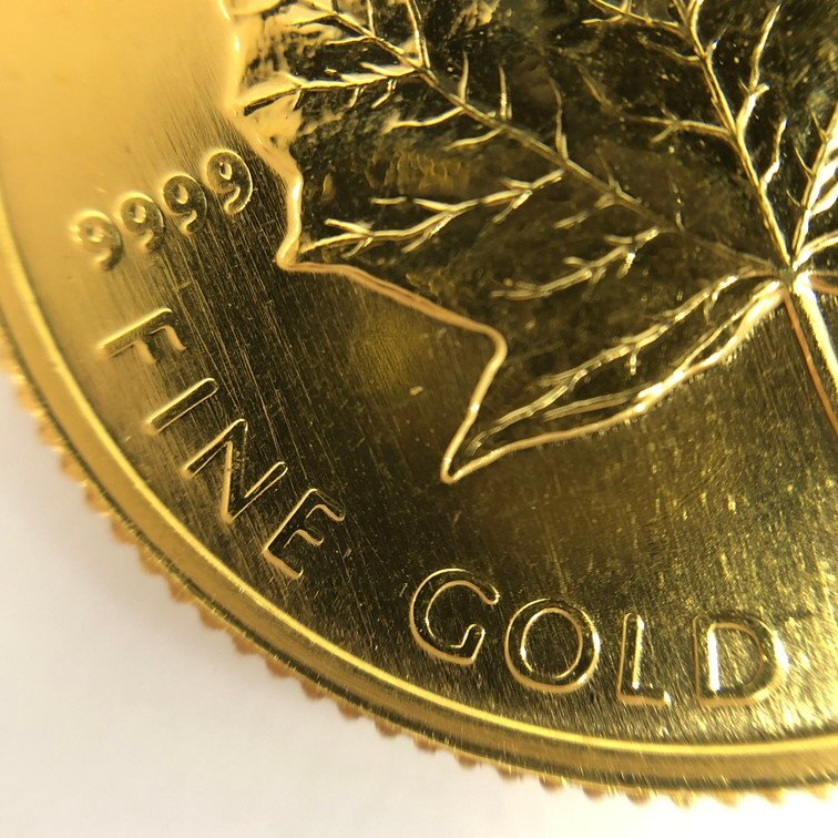K24IG カナダ メイプルリーフ金貨 1/4oz 3点 おまとめ 総重量23.3ｇ【CDAL6044】の画像4