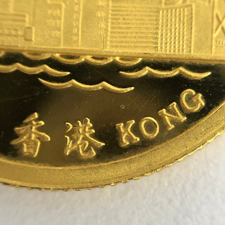 K24 香港 1/10oz 金貨 1997 総重量3.1g【CDAI7008】の画像5