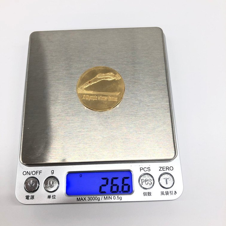 K18 札幌オリンピック冬季大会記念 金メダル 750刻印 総重量26.6g【CDAL7049】の画像7