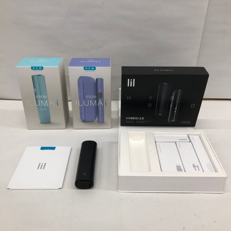 IQOS lil HYBRID アイコスリルハイブリッド / IQOS ILUMA アイコスイルマ 未開封品×2 おまとめ 3点セット 箱付き【CDAO4008】_画像1