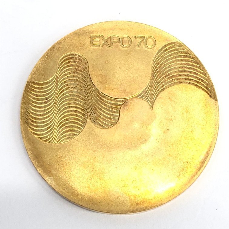 K18 EXPO70 日本万国博覧会記念 金メダル 750刻印 総重量13.4g【CDAL7067】の画像1