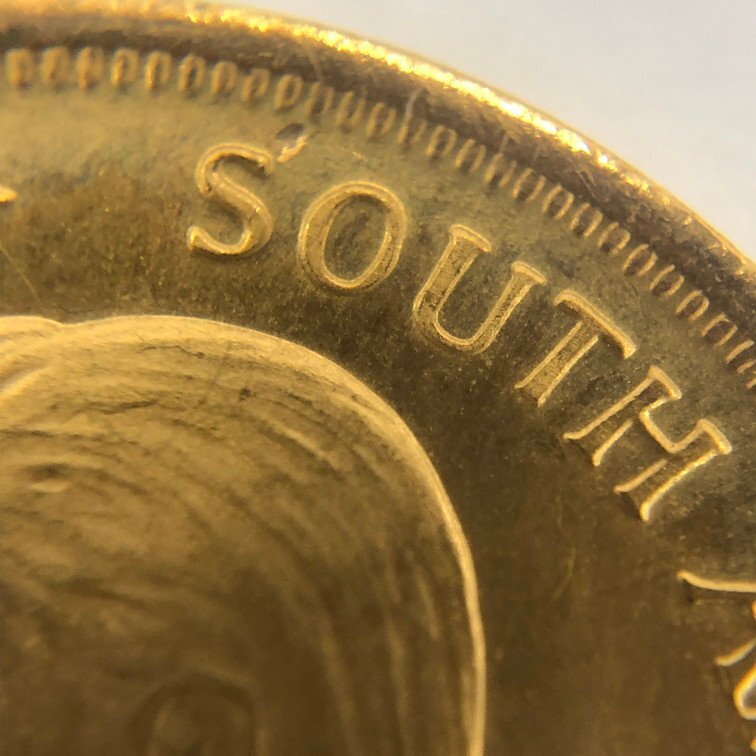 K22 南アフリカ クルーガーランド金貨 1/4oz 総重量8.5ｇ【CDAK4019】の画像7