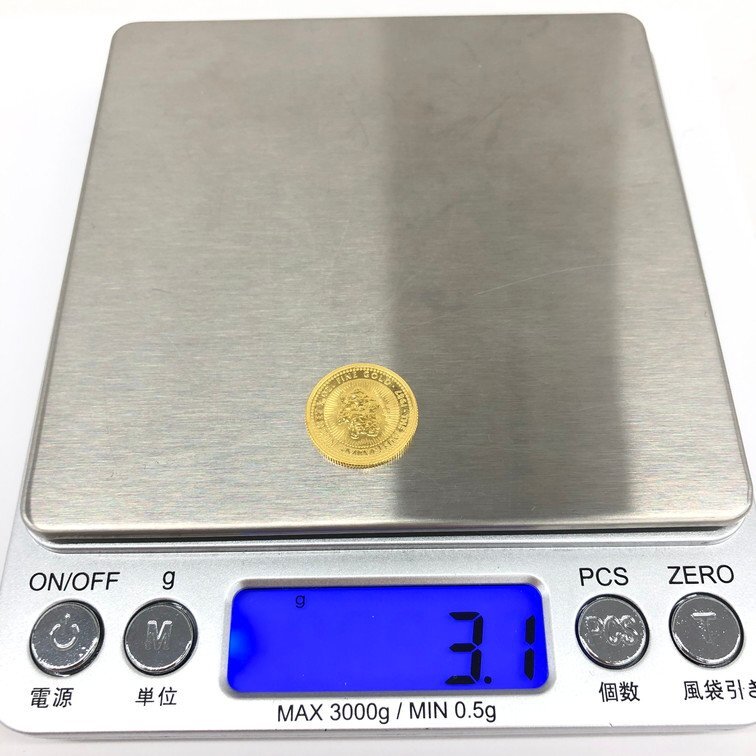 K24IG オーストラリア ナゲット金貨 1/10oz 総重量3.1ｇ【CDAL6042】の画像7