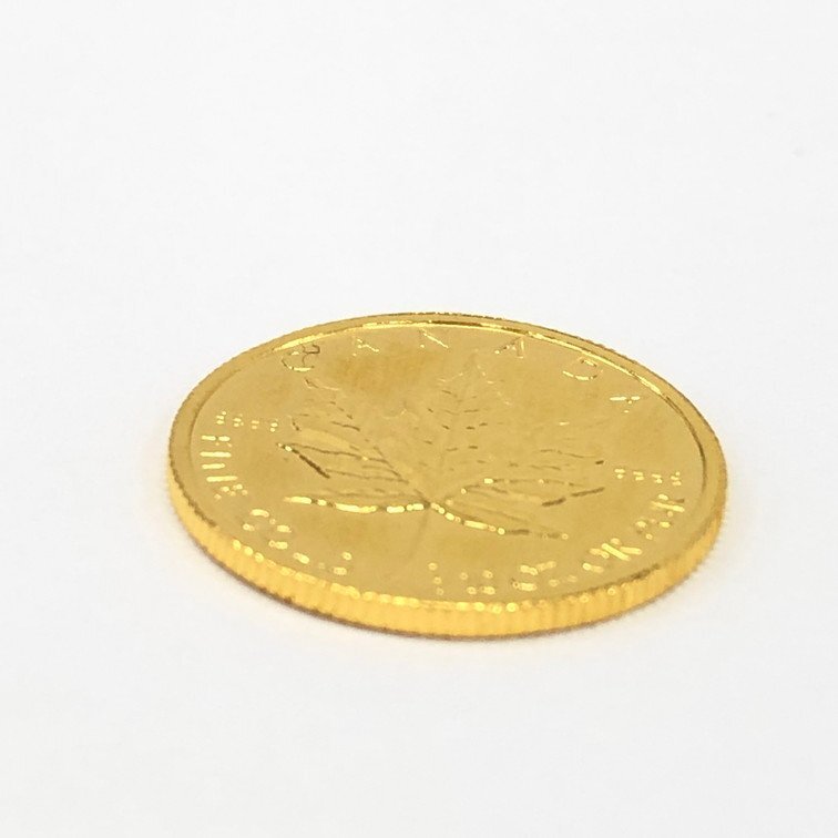 K24IG　カナダ　メイプルリーフ金貨　1/10oz　1994　総重量3.1g【CDAI0008】_画像7