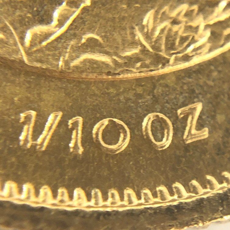 K22 南アフリカ クルーガーランド金貨 1/10oz 3点 おまとめ 総重量10.2ｇ【CDAM0032】の画像6