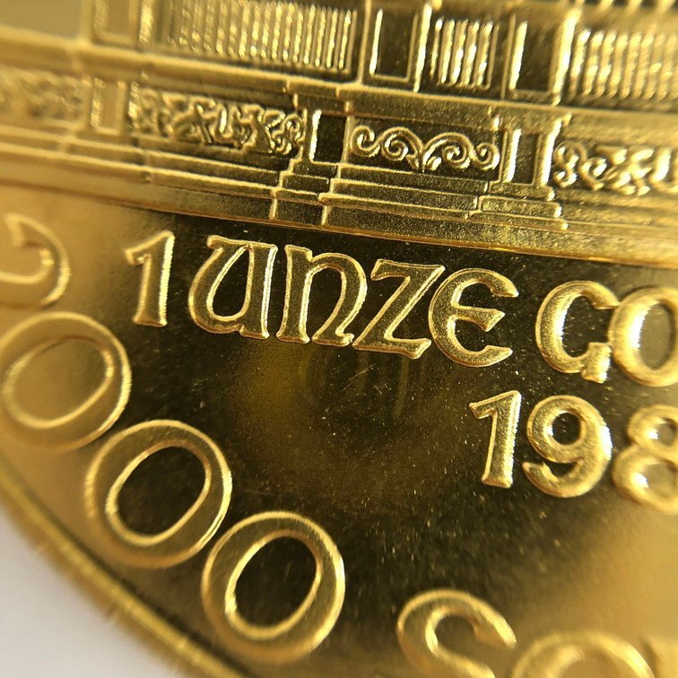 K24IG オーストリア ウィーン金貨 ハーモニー 1oz 総重量31.1ｇ【CDAL6018】の画像4