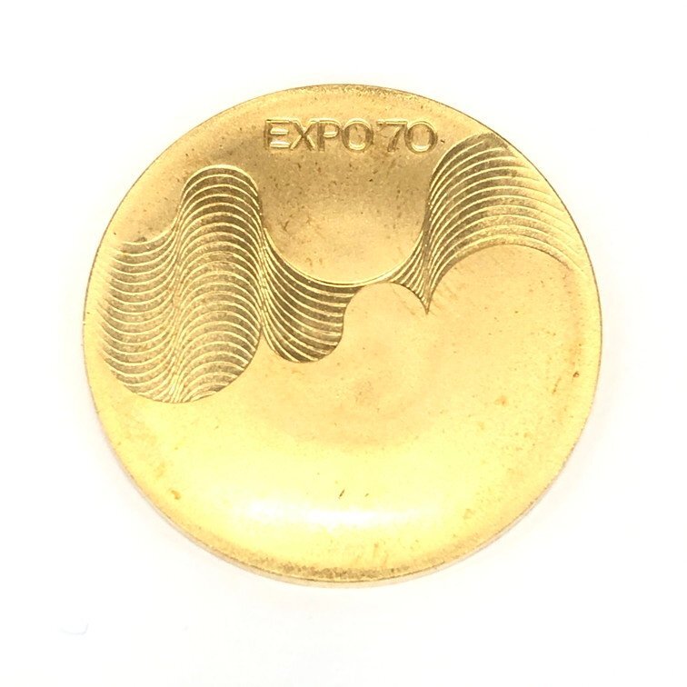 K18 EXPO70 日本万国博覧会記念 金メダル 750刻印 総重量13.4g【CDAI7064】の画像1