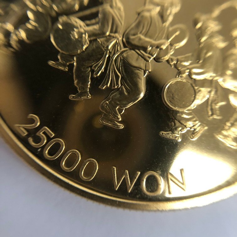 K22 ソウルオリンピック記念 25000ウォン金貨 総重量16.8g【CDAI7075】の画像6