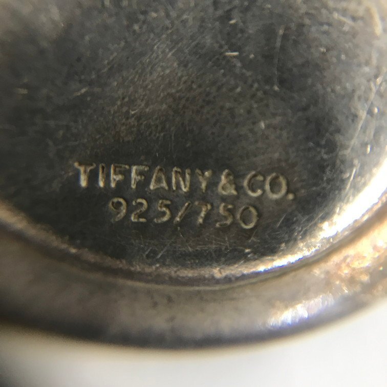 Tiffany&Co. ティファニー 925/750 ペンダントトップ セントクリストファーコイン 総重量10.4g 箱付き【CDAP2025】の画像3