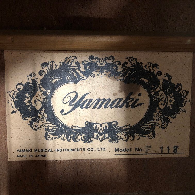 YAMAKI ヤマキ アコースティックギター 810607 ソフトケース付き【CDAP1054】※送料着払い※の画像8