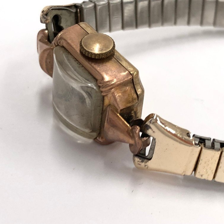 RUKO ルコ 腕時計 手巻き 17石 14K刻印 総重量11.3g 不動 ジャンク品【CDAP0052】の画像7
