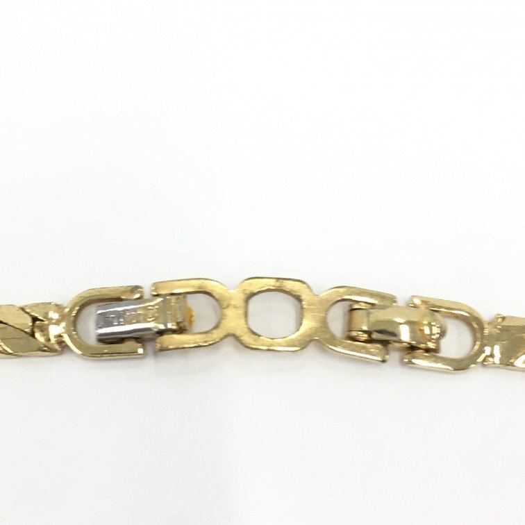 Christian Dior　クリスチャンディオール　ネックレス　ストーン付き　ゴールドカラー【CDAR4010】_画像4