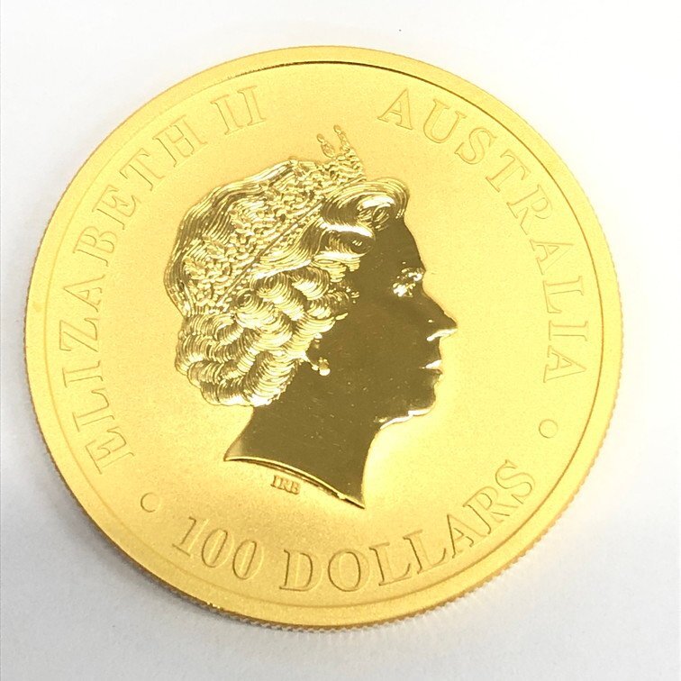K24IG オーストラリア カンガルー金貨 1oz 総重量31.1ｇ【CDAS7043】の画像2