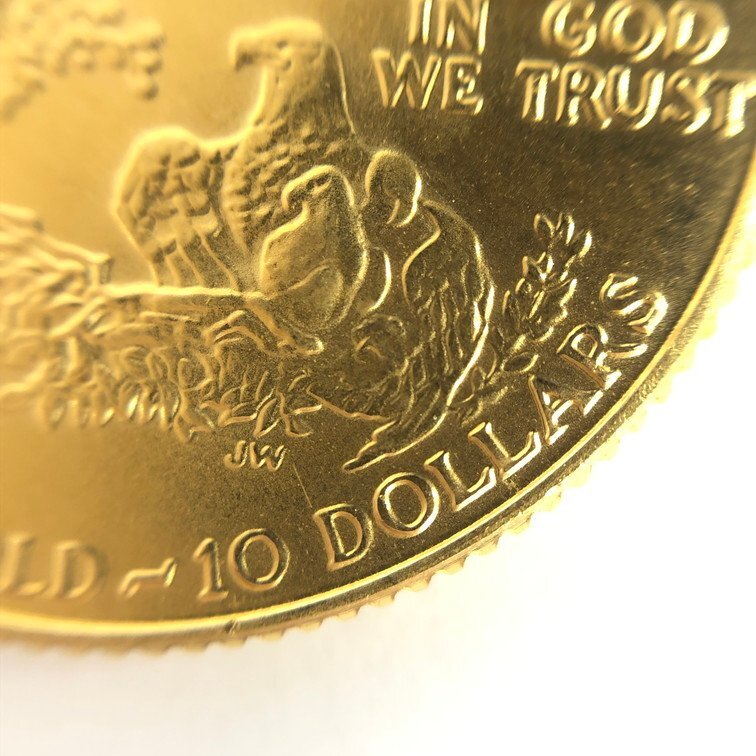 K22 America Eagle золотая монета 1/4oz 10 доллар полная масса 8.4g[CDAQ6016]