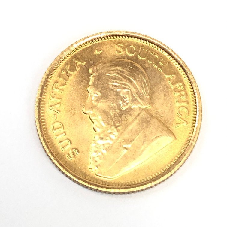 K22 南アフリカ クルーガーランド金貨 1/10oz 総重量3.4ｇ【CDAT7013】の画像2