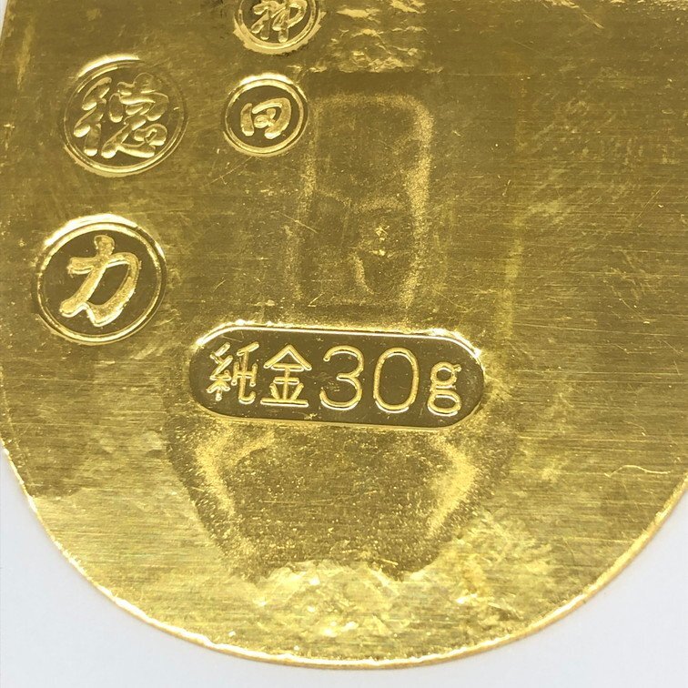 K24 純金小判 徳力 総重量30.0g【CDAQ6027】の画像4