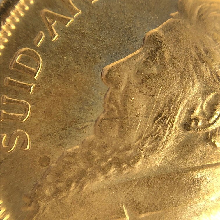 K22 南アフリカ クルーガーランド金貨 1/10oz 総重量3.4ｇ【CDAS7100】の画像6