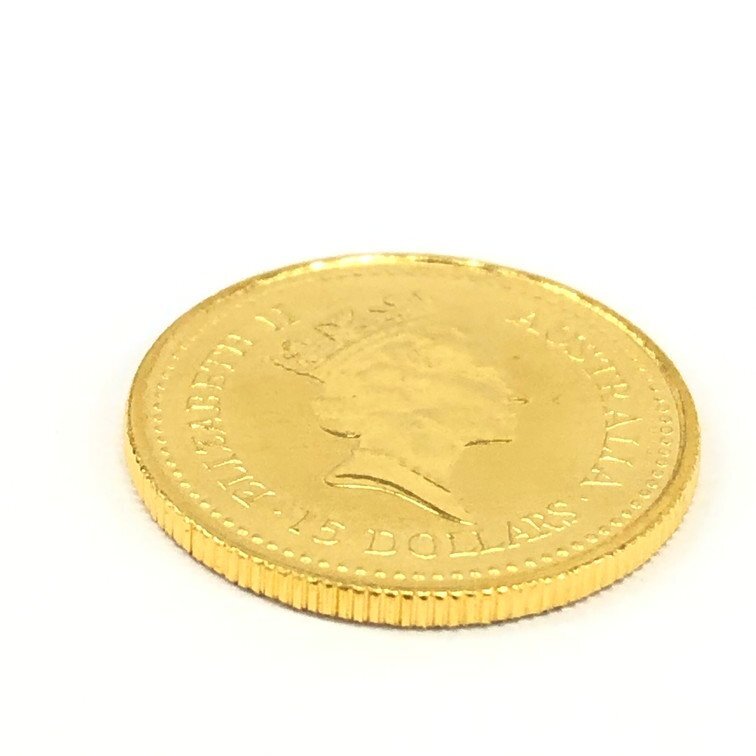 K24IG オーストラリア ナゲット金貨 1/10oz 総重量3.1ｇ【CDAS7028】の画像7
