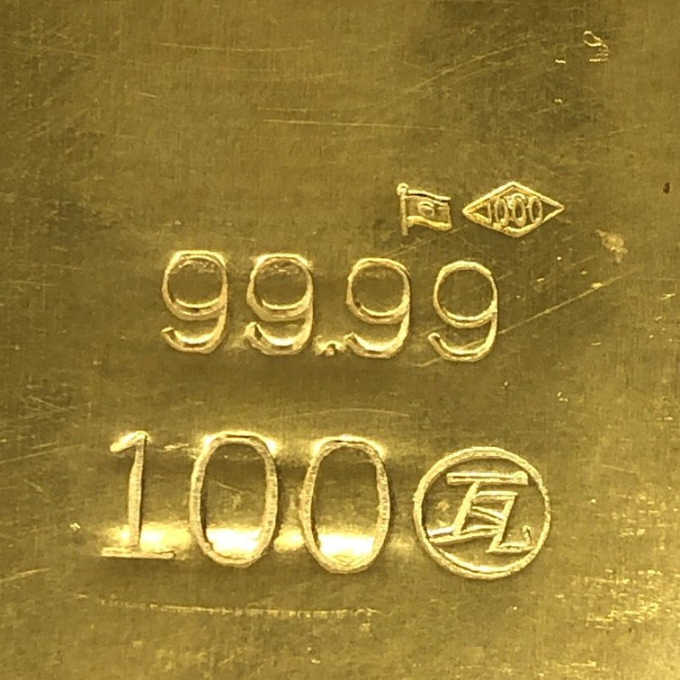 K24 純金 大判 総重量100.0ｇ【CDAS7014】の画像6