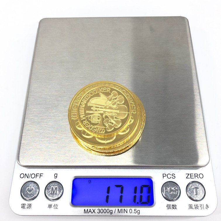 K24IG we n золотая монета - - moni -1oz 1/2oz 6 листов суммировать полная масса 171.0g с коробкой [CDAR6016]