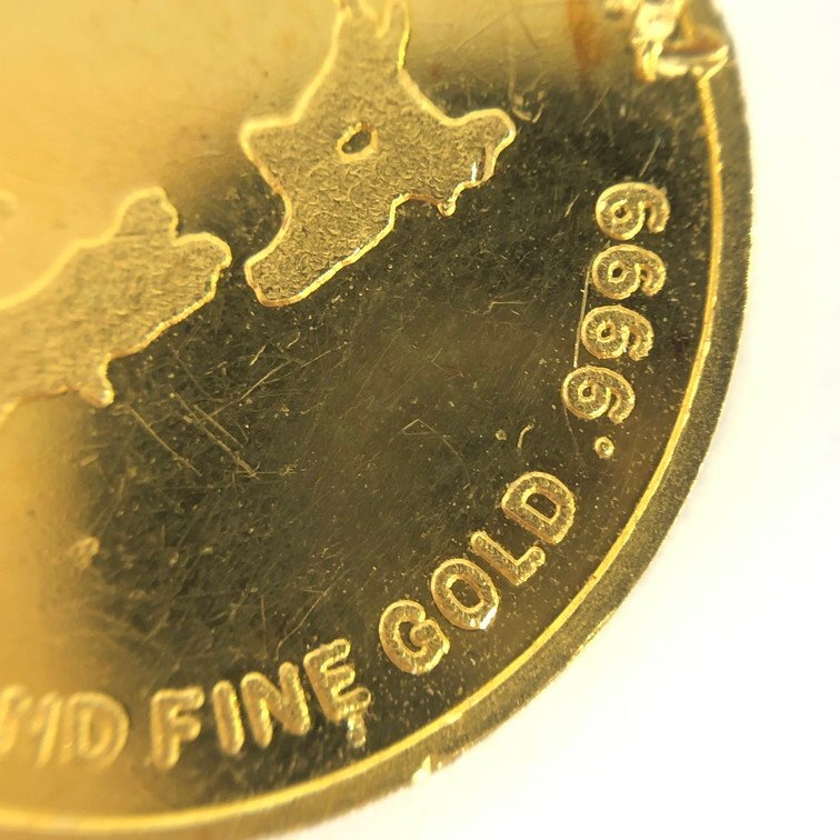 K24 ニュージーランド金貨 1/10oz 総重量3.1g【CDAR6039】の画像5