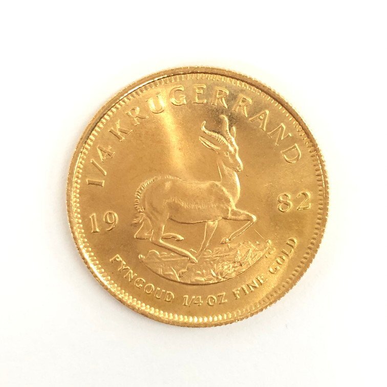 K22 南アフリカ クルーガーランド金貨 1/4oz 総重量8.4ｇ【CDAS6034】の画像1